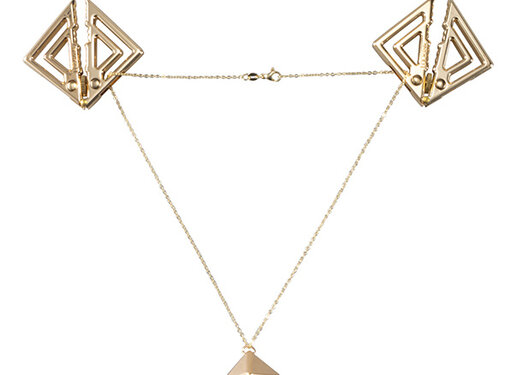 LOCKINK - Adjustable Nipple Clamps with Heavy Pendant Gold