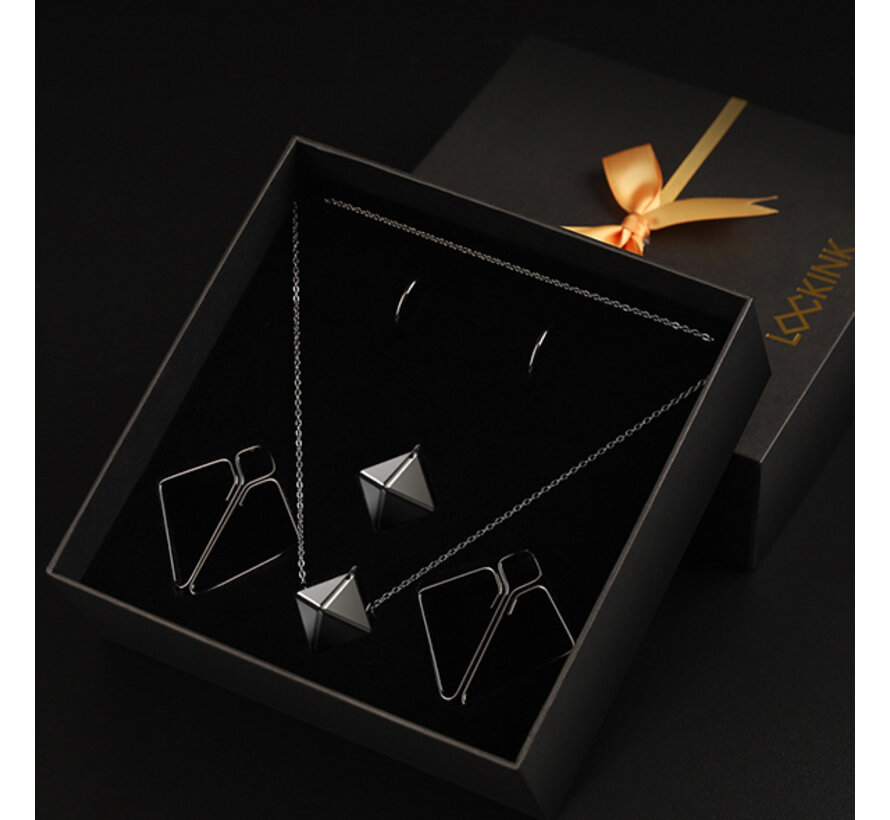 LOCKINK - Nipple Clamps with Heavy Pendant - grey