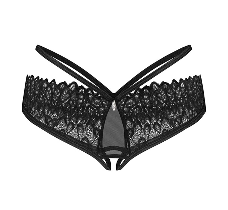 Obsessive - Donarella Crotchless Panties Black XL/2XL