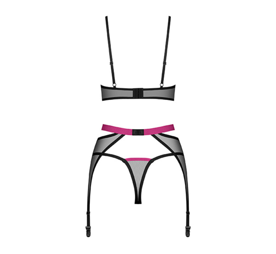 Obsessive - Novenes 3-pcs set Black M/L