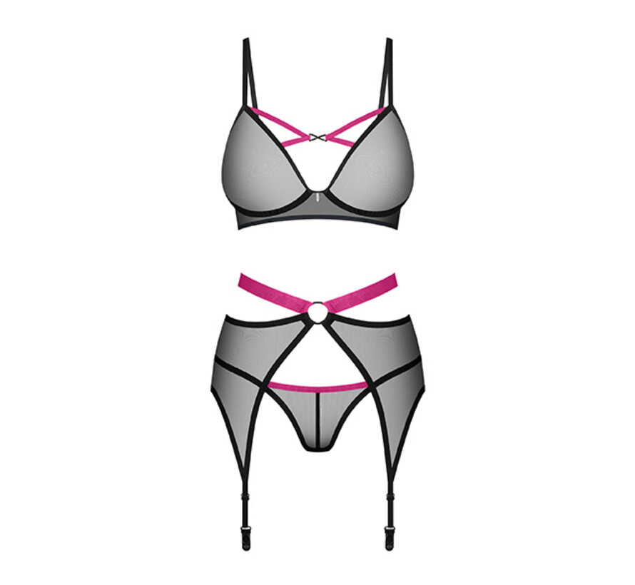 Obsessive - Novenes 3-pcs set Black M/L