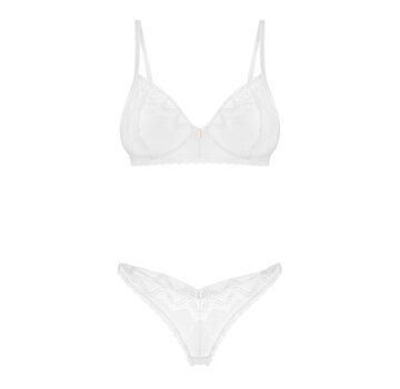 Obsessive Obsessive - Alissium 2-pcs set White M/L