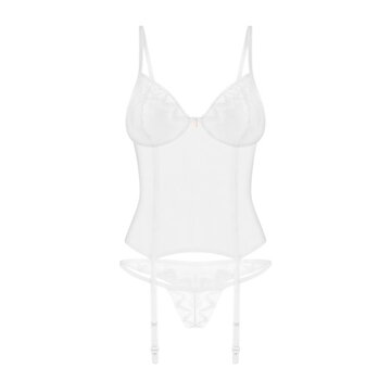 Obsessive Obsessive - Alissium corset & thong White XS/S