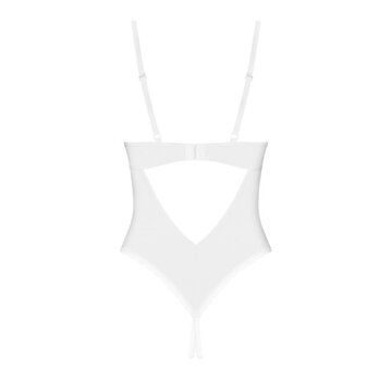 Obsessive Obsessive - Alissium crotchless teddy White M/L