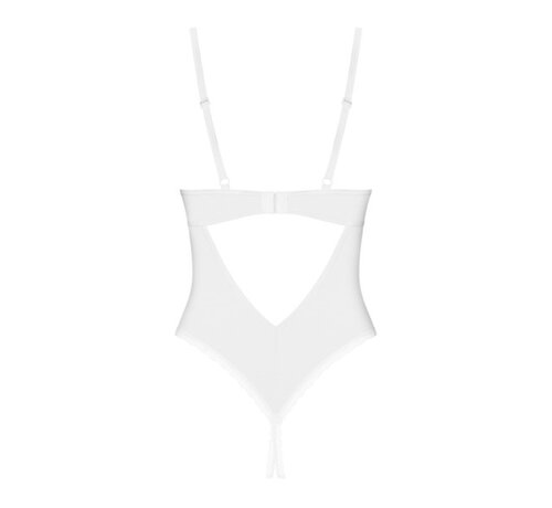 Obsessive Obsessive - Alissium crotchless teddy White M/L