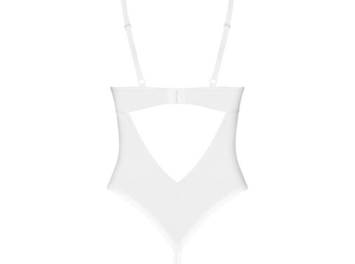 Obsessive Obsessive - Alissium crotchless teddy White M/L
