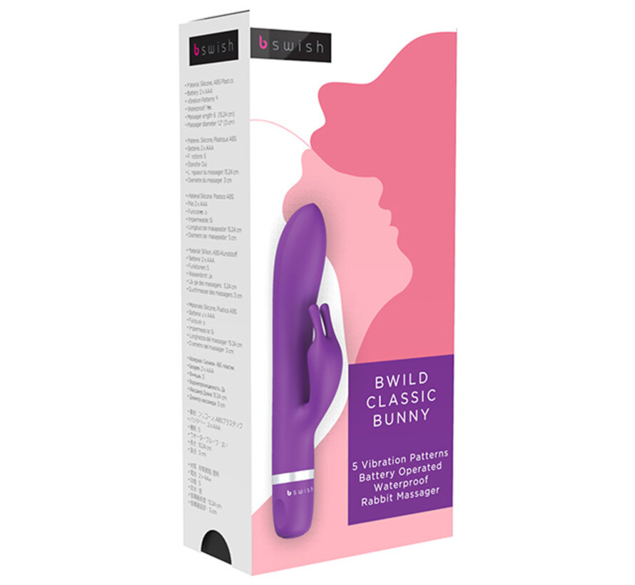 B Swish - bwild Classic Bunny Rabbit Vibrator Paars