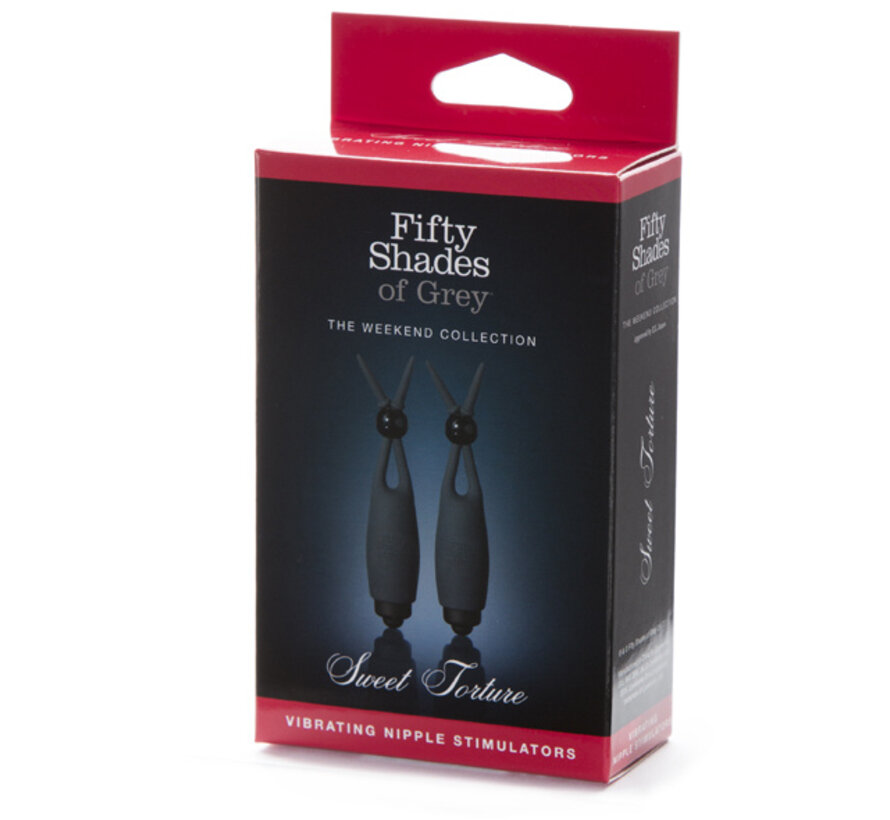 Fifty Shades of Grey - Vibrerende Tepelklemmen Zwart
