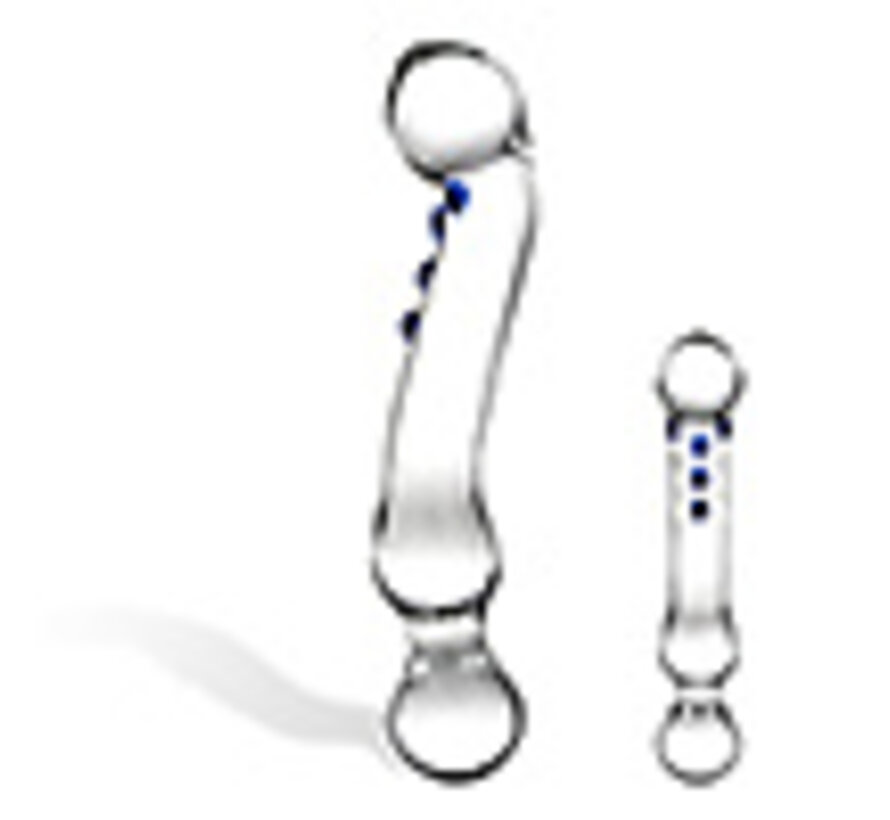 Glas - Curved G-Spot Glazen Dildo