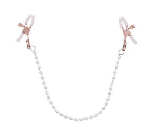 Sportsheets Sportsheets - S&M Peaches ‘n CreaMe Pearl Nipple Clamps Cream