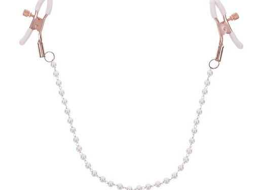 Sportsheets Sportsheets - S&M Peaches ‘n CreaMe Pearl Nipple Clamps Cream