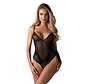 Obsessive - Blomentis crotchless teddy Black XL/2XL