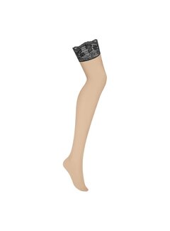 Obsessive Obsessive - Nutris stockings Black XL/2XL
