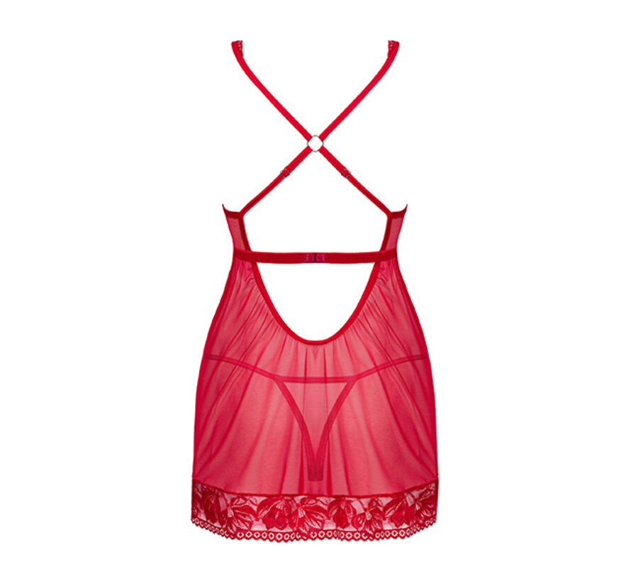 Obsessive - Lacelove babydoll & thong M/L