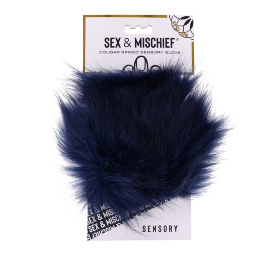 Sportsheets - Cougar Spiked Sensory Glove Blue