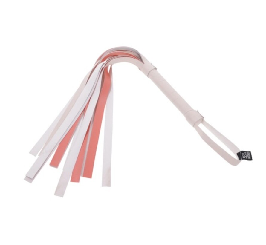 Sportsheets - S&M Peaches ‘n CreaMe Stripe Flogger Cream & Orange