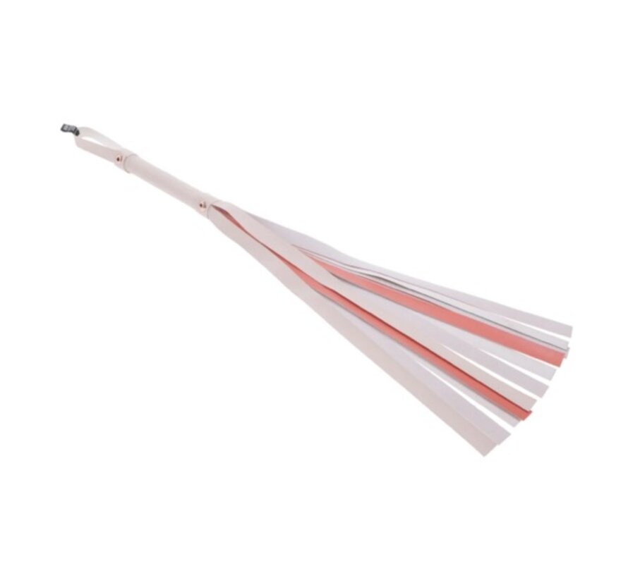 Sportsheets - S&M Peaches ‘n CreaMe Stripe Flogger Cream & Orange