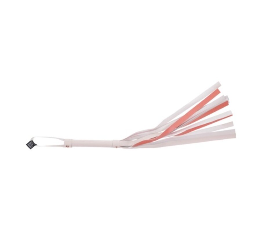 Sportsheets - S&M Peaches ‘n CreaMe Stripe Flogger Cream & Orange
