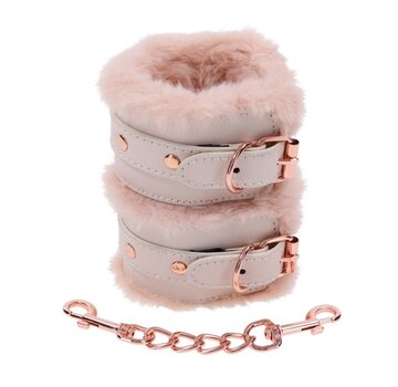 Sportsheets Sportsheets - S&M Peaches ‘n CreaMe Fur Handcuffs Cream