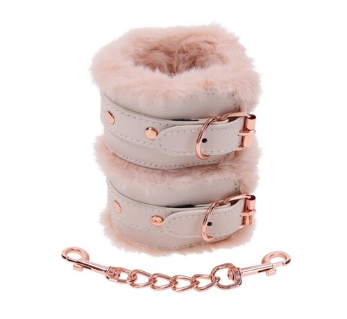Sportsheets Sportsheets - S&M Peaches ‘n CreaMe Fur Handcuffs Cream
