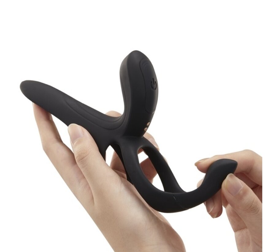 HoneyPlayBox - Pleasure Pivot App-controlled Couples Vibrator Black