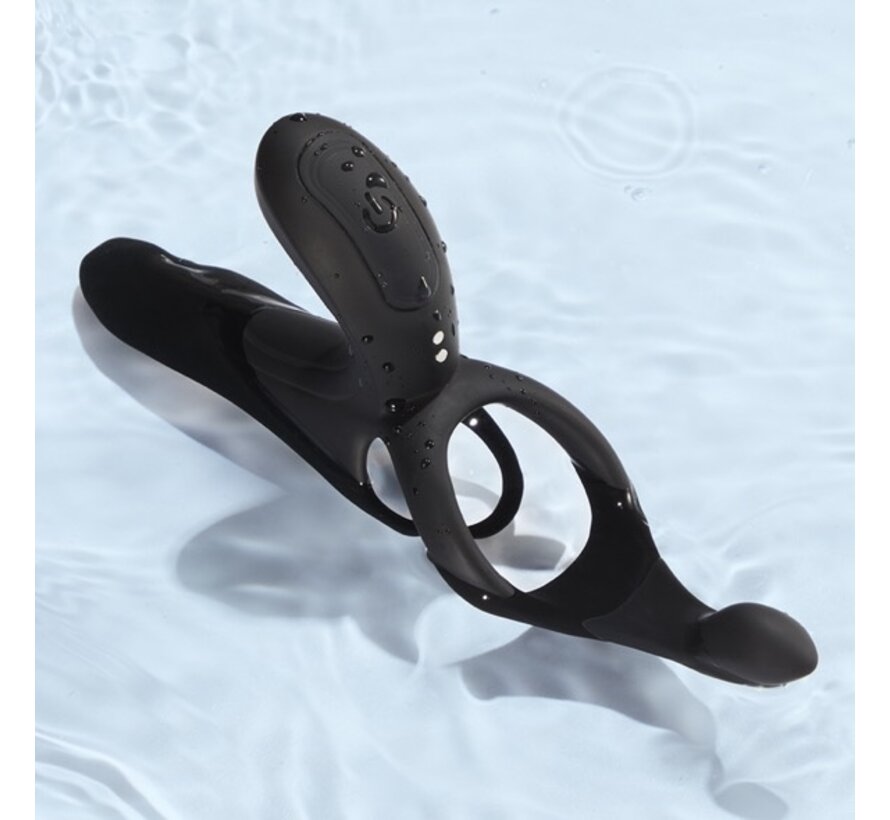 HoneyPlayBox - Pleasure Pivot App-controlled Couples Vibrator Black