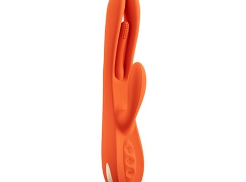 HoneyPlayBox - Terri App-controlled Kinky Finger Tapping Rabbit Vibrator Orange