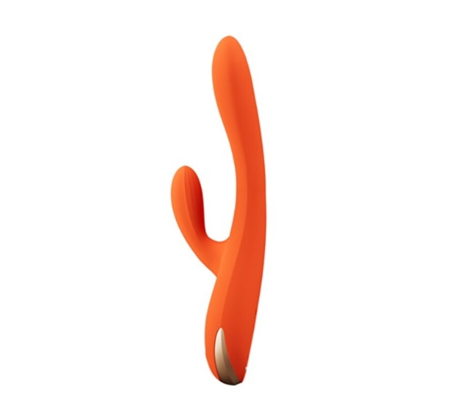 HoneyPlayBox - Terri App-controlled Kinky Finger Tapping Rabbit Vibrator Orange