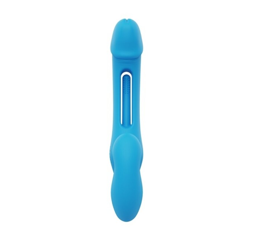 HoneyPlayBox - Harmony Duo App-Controlled Strapless Strap-on Blue