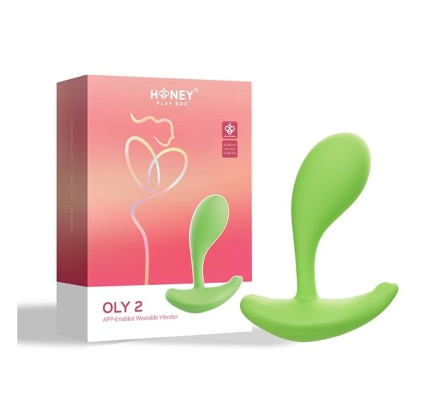 HoneyPlayBox - OLY 2 Pressure Sensing App-enabled Wearable Clit & G Spot Vibrator Green