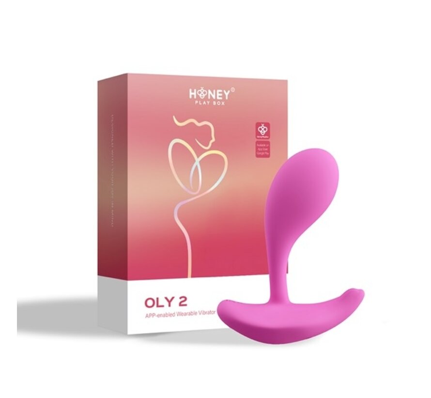 HoneyPlayBox - OLY 2 Pressure Sensing App-enabled Wearable Clit & G Spot Vibrator Pink