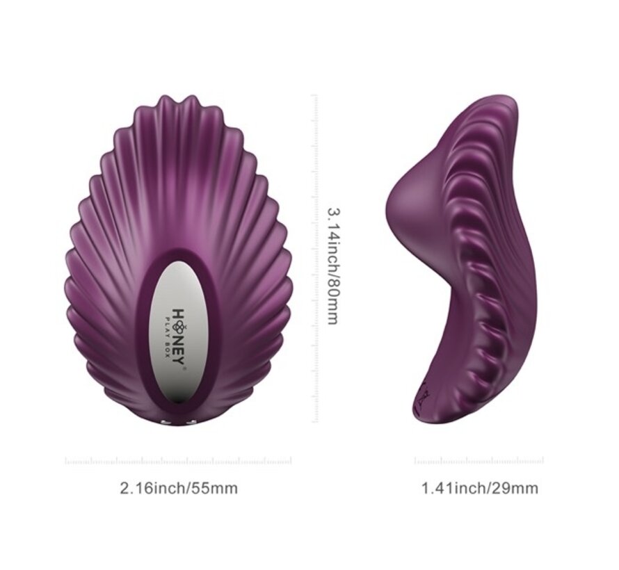 HoneyPlayBox - PEARL App-Controlled Magnetic Panty Vibrator Purple