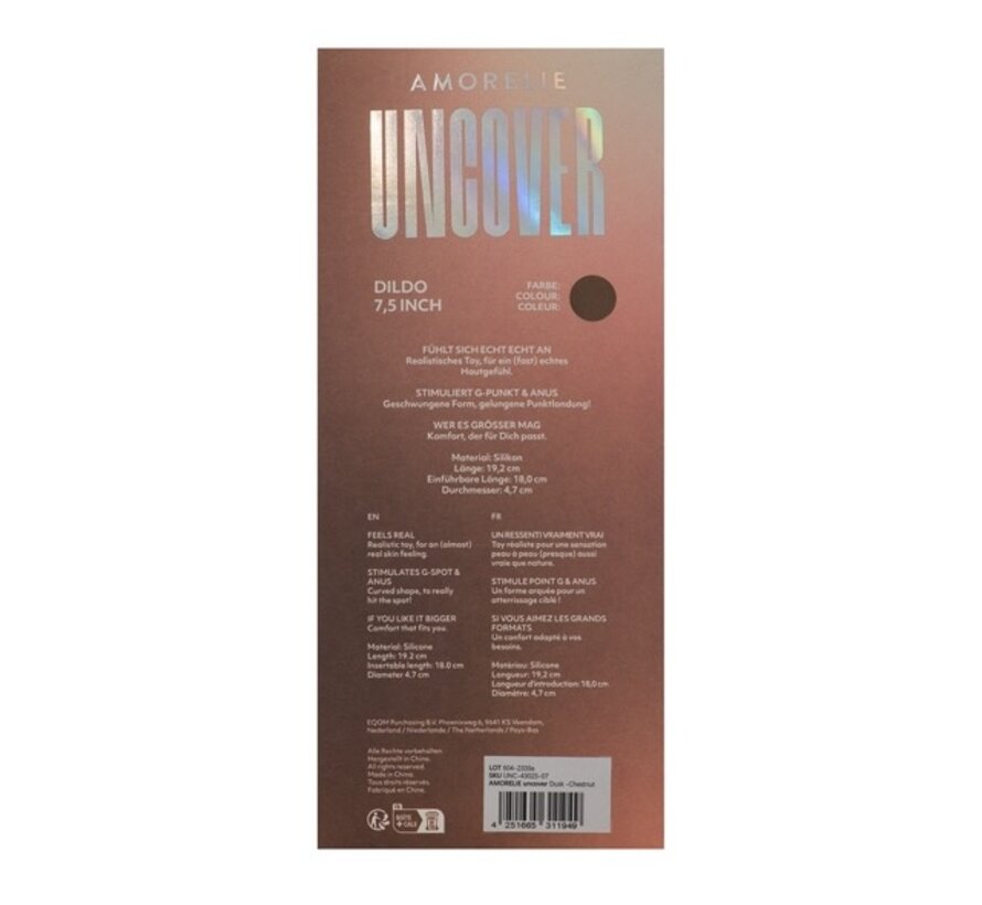 AMORELIE UNCOVER - Dildo 7 Chestnut