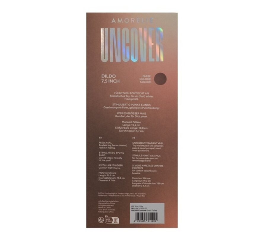 AMORELIE UNCOVER - Dildo 7 Toffee