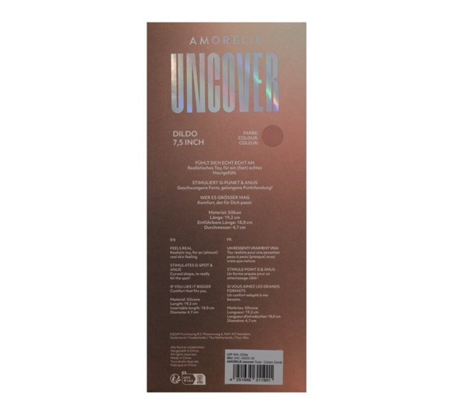 AMORELIE UNCOVER - Dildo 7 Cotton Candy