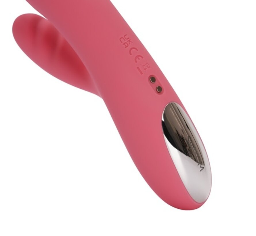 Svakom - Avery Powerful Thrusting Vibrator Strawberry Pink