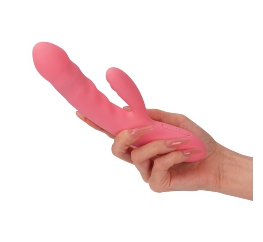 Svakom - Avery Powerful Thrusting Vibrator Strawberry Pink