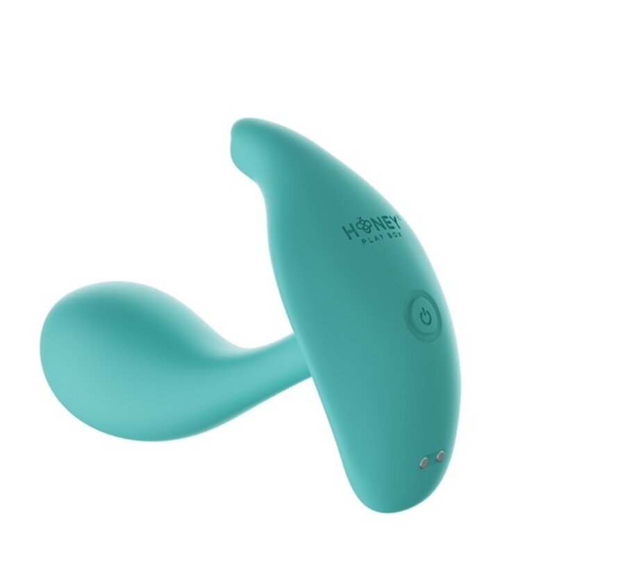 HoneyPlayBox - OLY 2 Pressure Sensing App-enabled Wearable Clit & G Spot Vibrator Turquoise