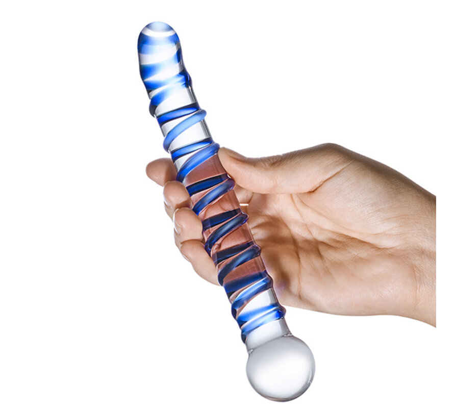 Glas - Mr. Swirly G-Spot Glazen Dildo