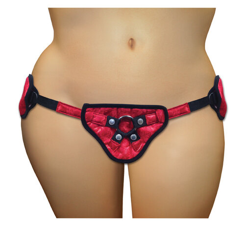 Sportsheets Sportsheets - Rood Kant & Satijn Korset Plus Size