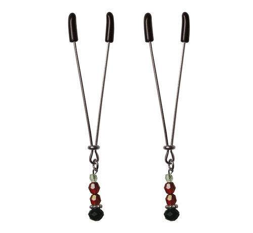 Sportsheets Sportsheets - Sex & Mischief Ruby Black Nipple Clips
