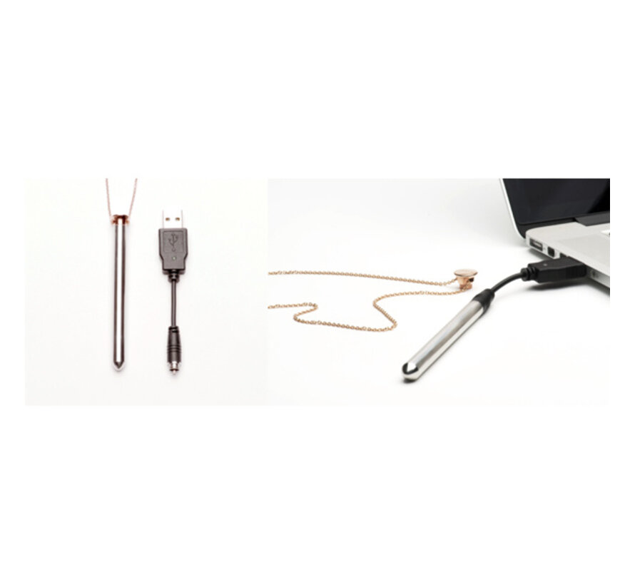 Crave - Vesper Vibrator Ketting Rose Goud
