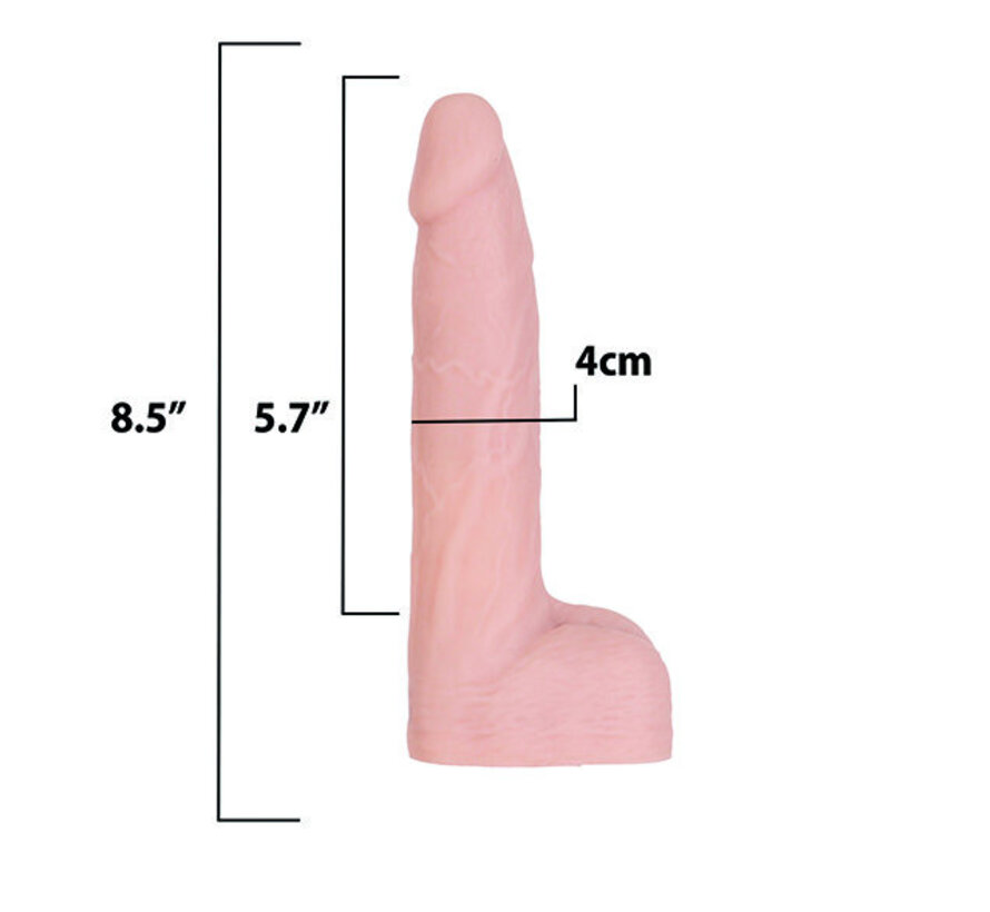 Swan - Naked Addiction 21,6cm Maximum Thrusting & Vibrating Dong Beige
