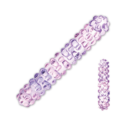 Glas Glas - Purple Rose Nubby Glazen Dildo