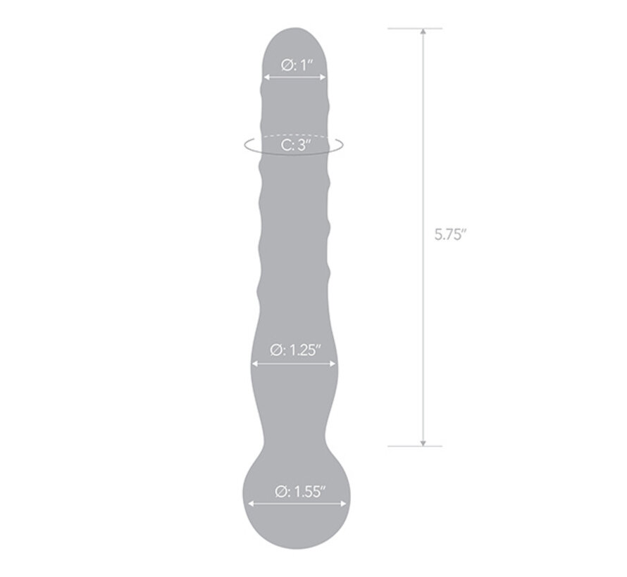 Glas - Joystick Clear Glazen Dildo