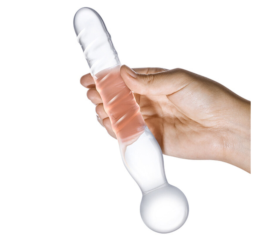Glas - Joystick Clear Glazen Dildo