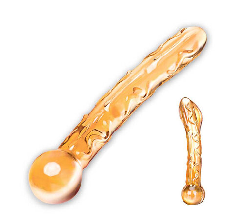 Glas Glas - Orange Tickler Glazen Dildo