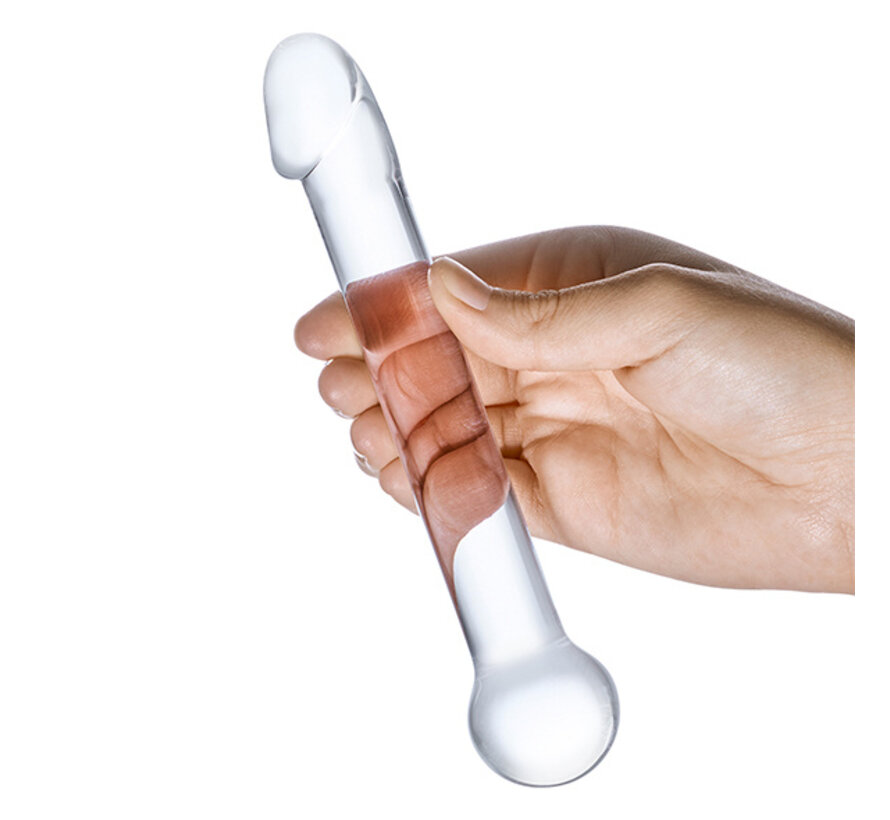 Glas - Realistic Head Glazen Dildo