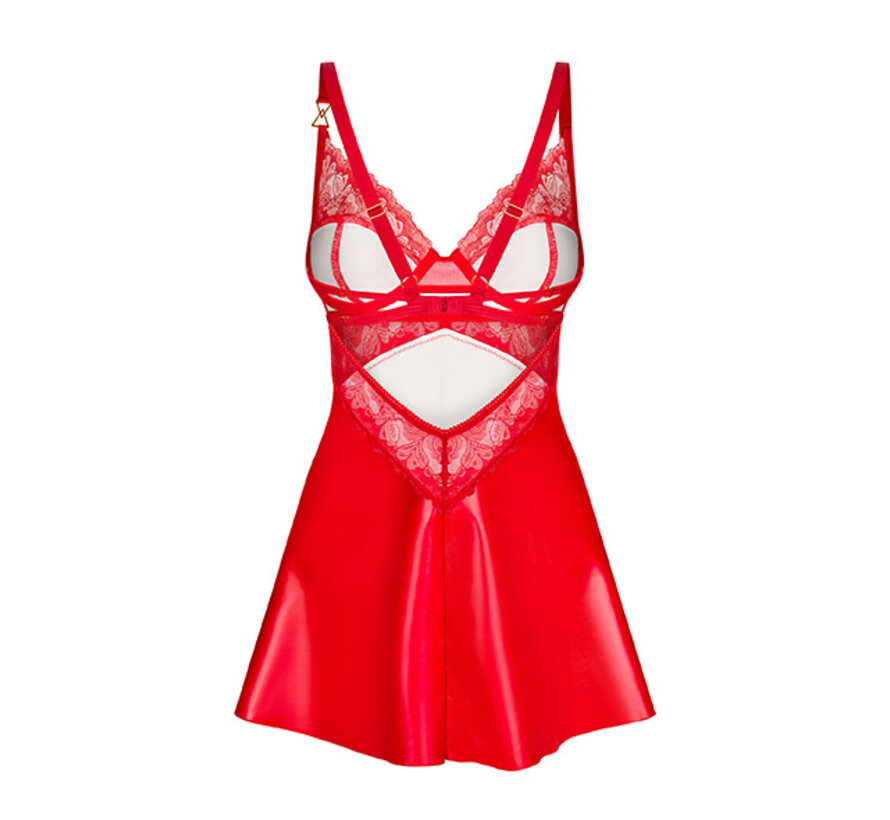 Obsessive - Aliosa Chemise & Thong Red S/M