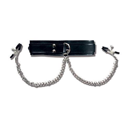 Sportsheets Sportsheets - Collar with Nipple Clamps
